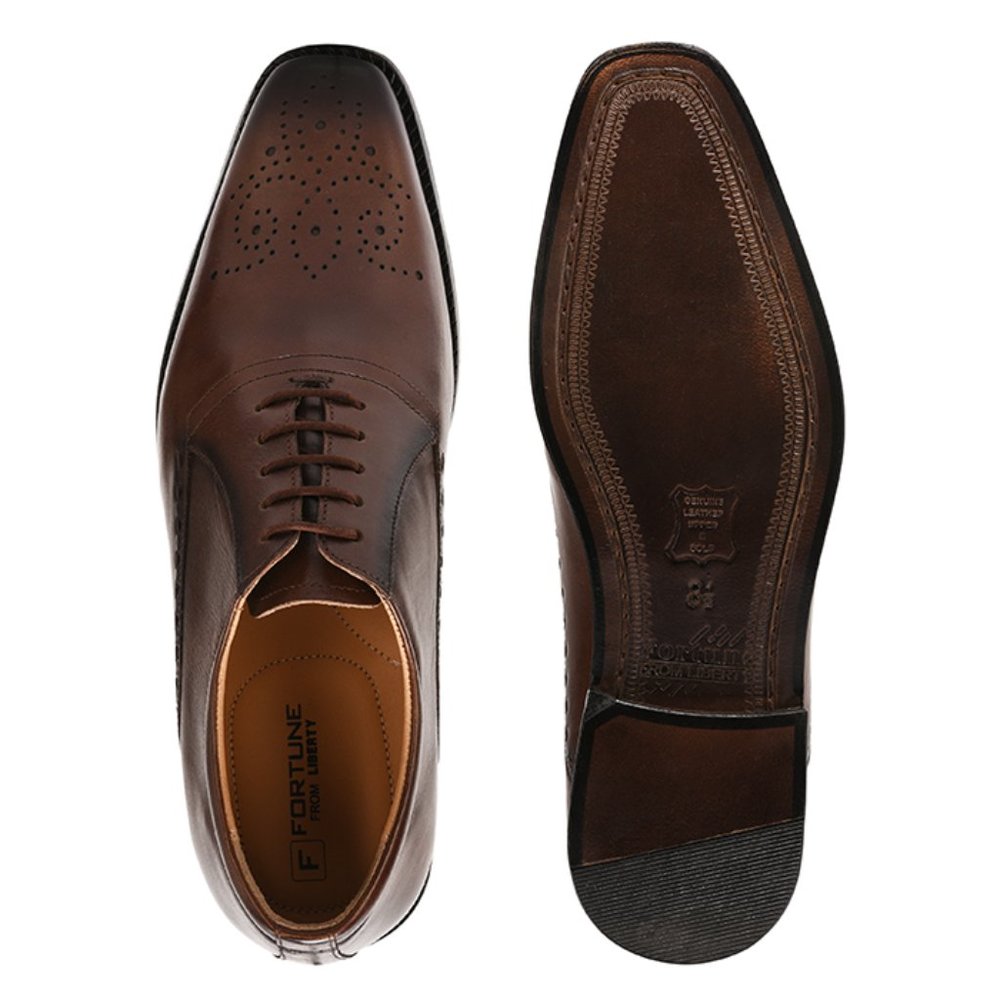Lush Leather Derby Style Dress Shoes - Picture 5 of 5